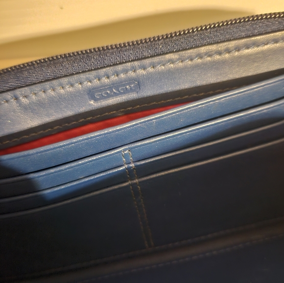 COACH Wristlet Vintage Y2K Monogram Signature Print - Turquoise - Picture 10 of 13